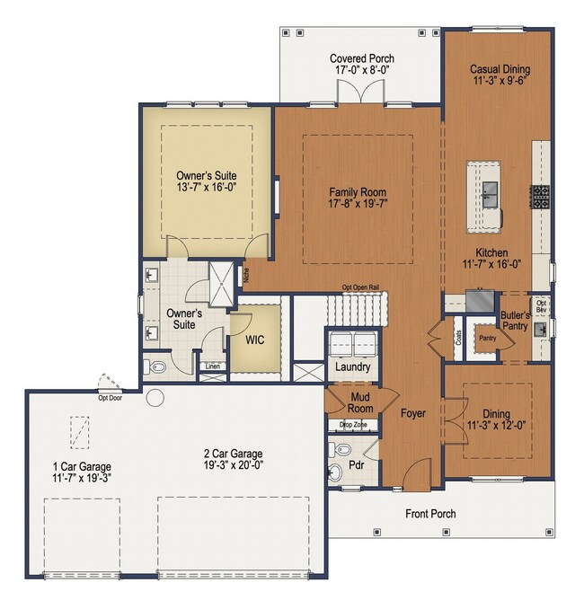 Optional Third Car Garage