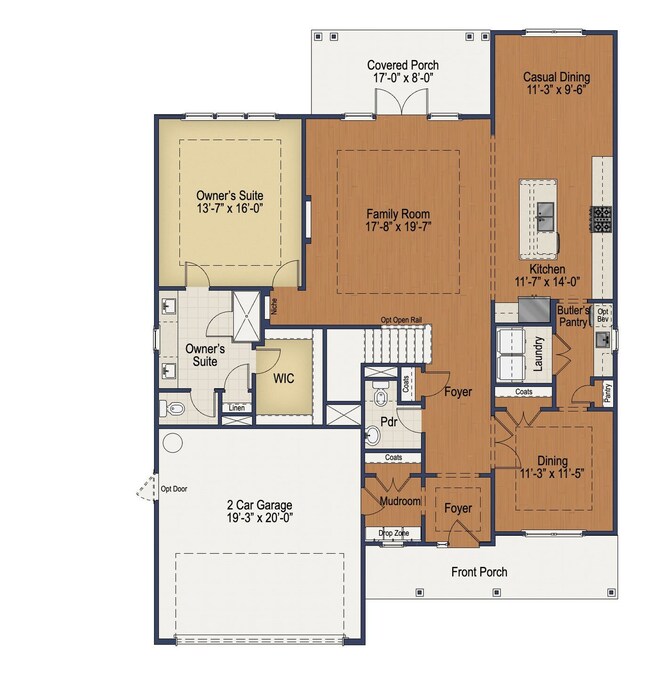 Optional Mudroom / Laundry Room