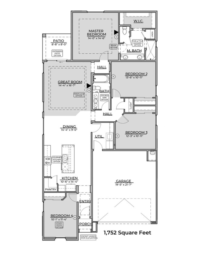 1752 Winsor Home Design Layout