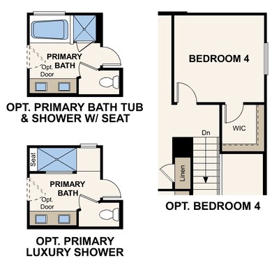 Plan 2054 Second Floor Options