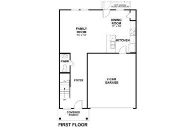 Wisteria First Floor Floorplan 
