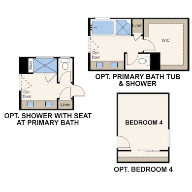 Plan 2119 Second Floor Options
