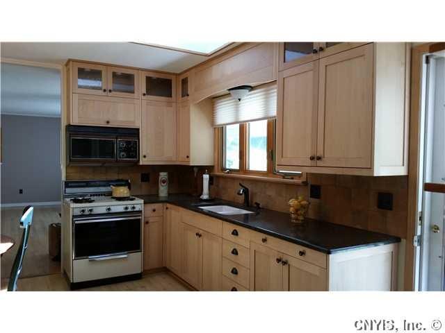 Kitchen updated kitchen  maple cabinets with quart