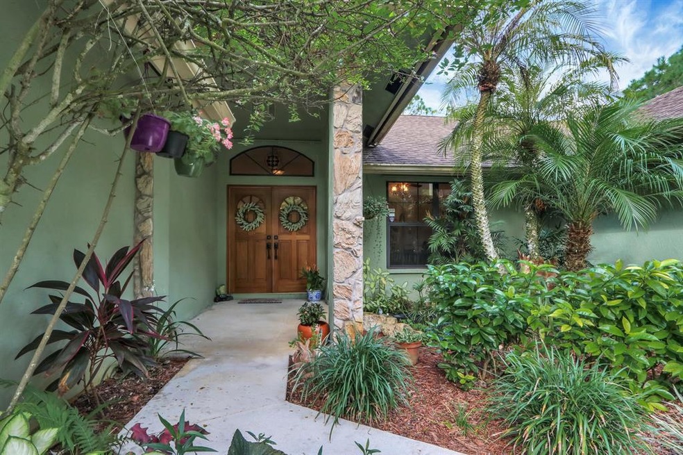 Beautiful covered entrance