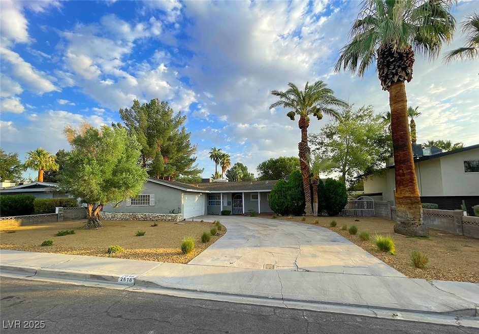 View of front of home featuring an attached garage