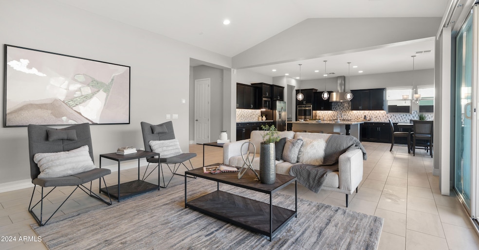Soaring Ceilings in Family Room