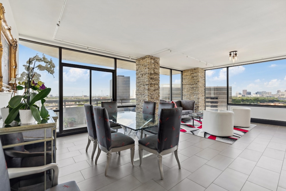 Spacious corner residence with tile floors.