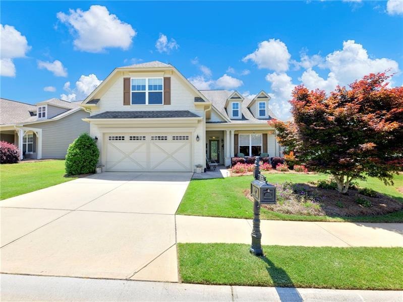 Welcoming entrance and covered front porch