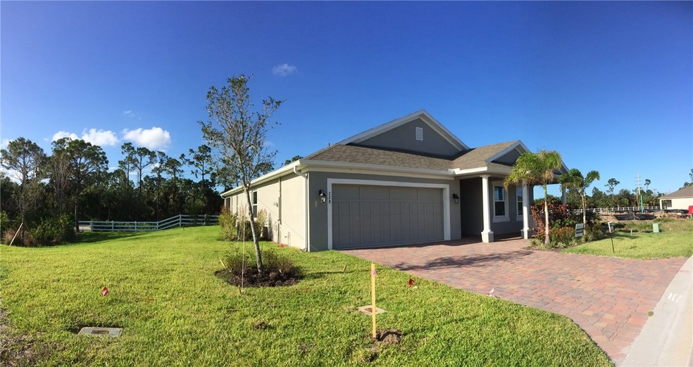 Green space next to house
