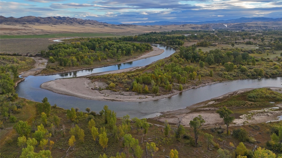Bird's eye view with a water and mountain view