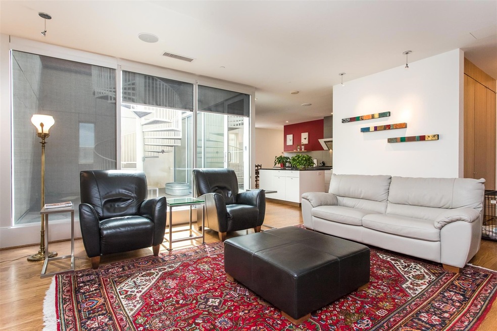 living room - outdoor stair case to terrace