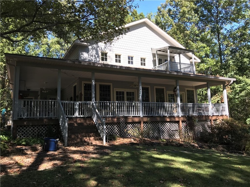 Exterior view of the front of the house
