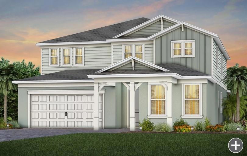 Exterior Design. Artistic rendering for this new construction home. Pictures are for illustrative purposes only. Elevations, colors and options may vary.