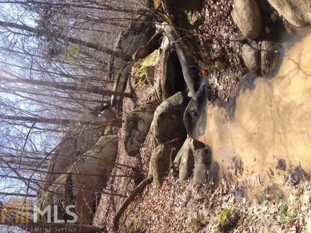 stream and large boulders