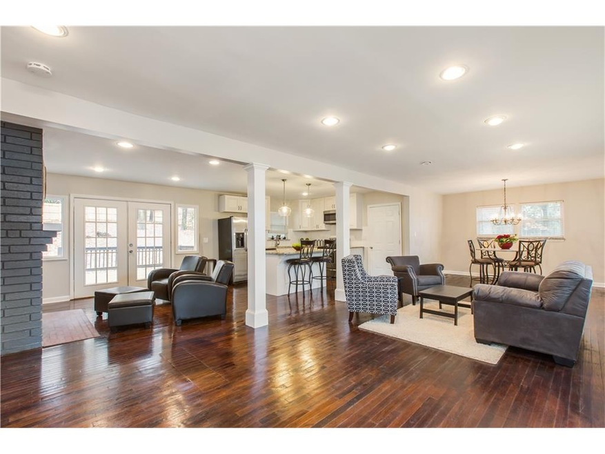 Freshly stained hardwoods throughout this beautifu