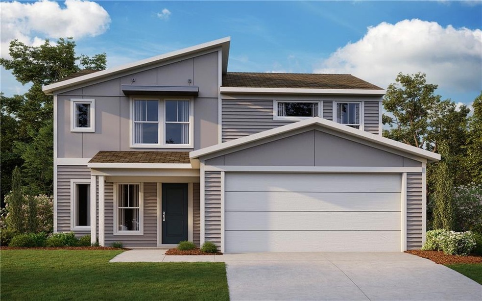 View of front of house featuring a front lawn and 