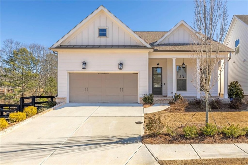 View of front of house with covered porch