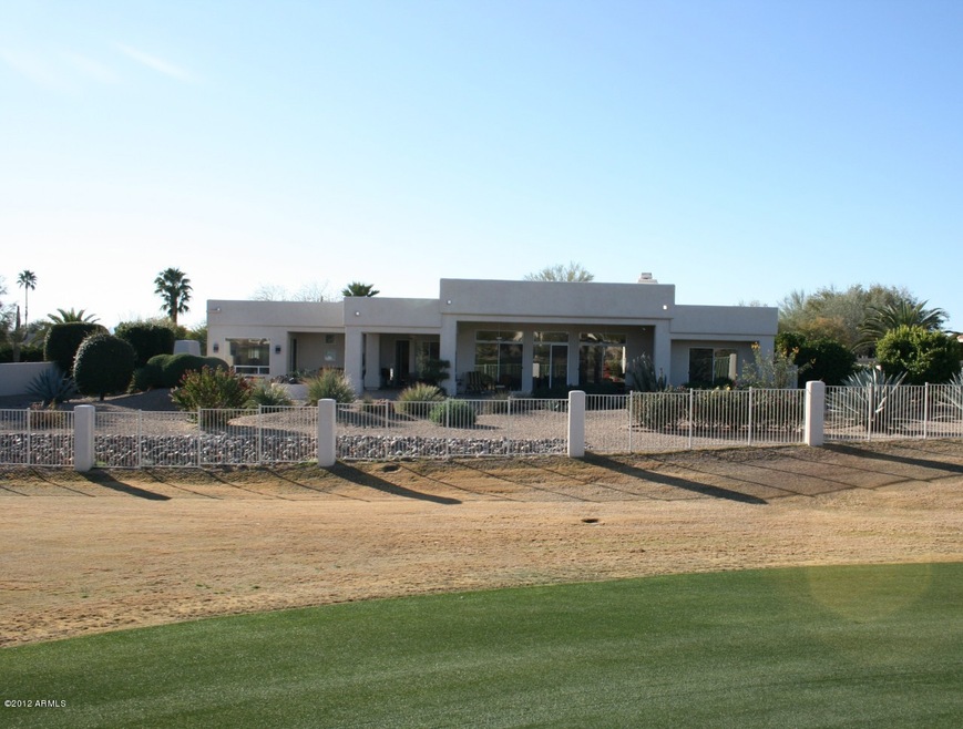 View of home from golf course
