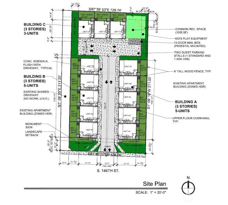 Get ready! A thirteen-townhome plat in South Seattle/Tukwila is waiting to be developed.
