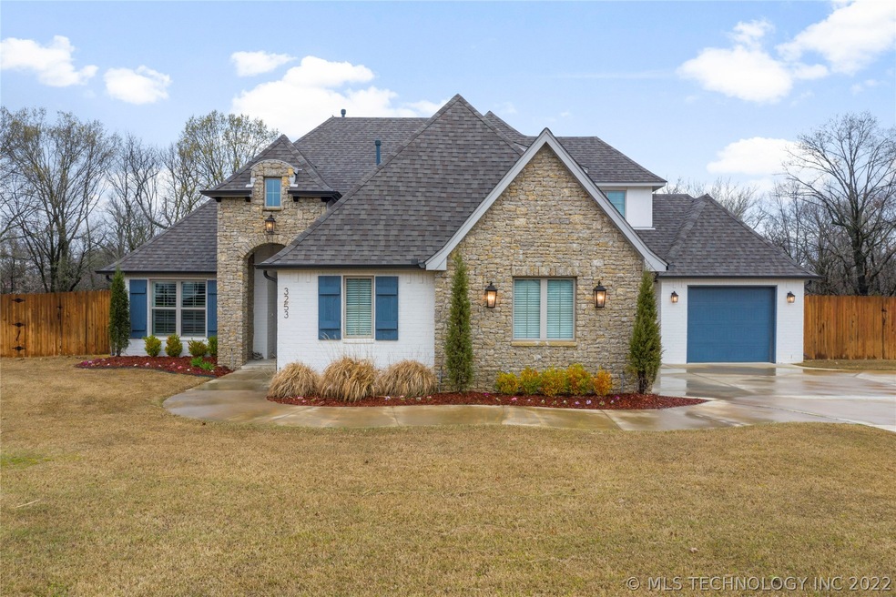 Custom built 2017 home on 0.55 acre lot