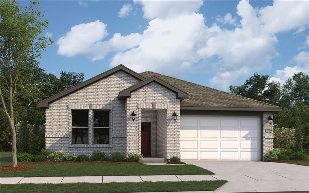 View of front of property with brick siding, drive