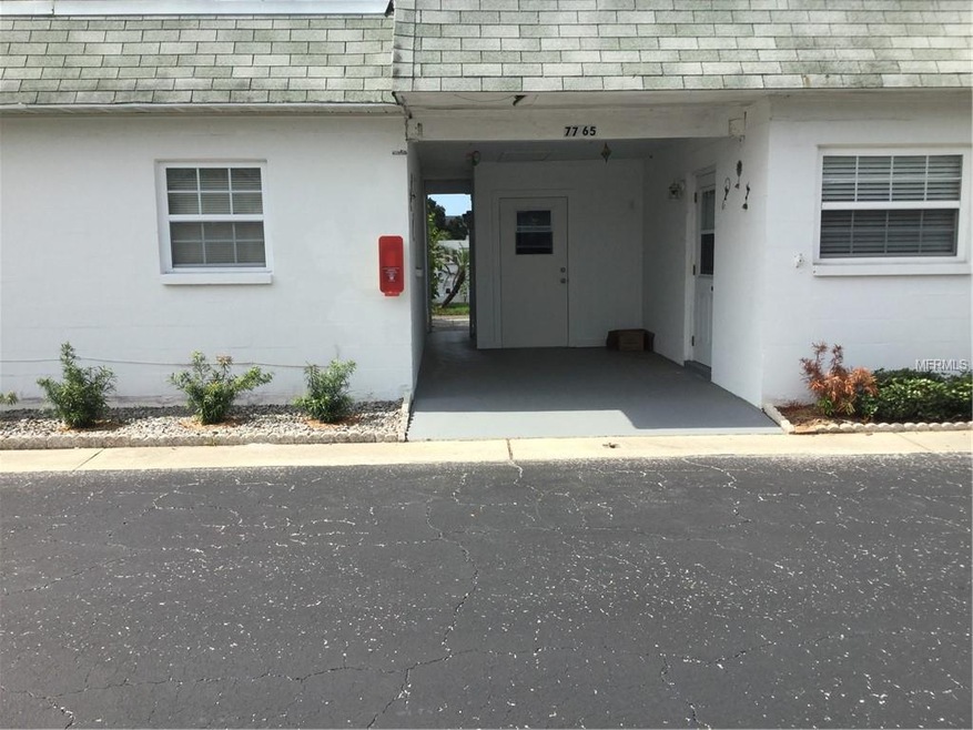 Front entrance and carport