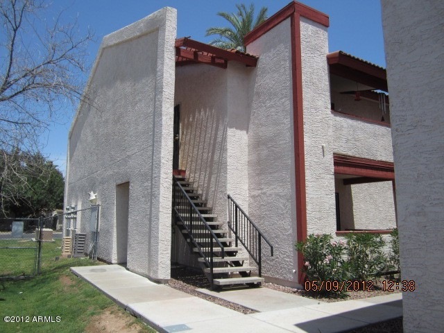 front of building