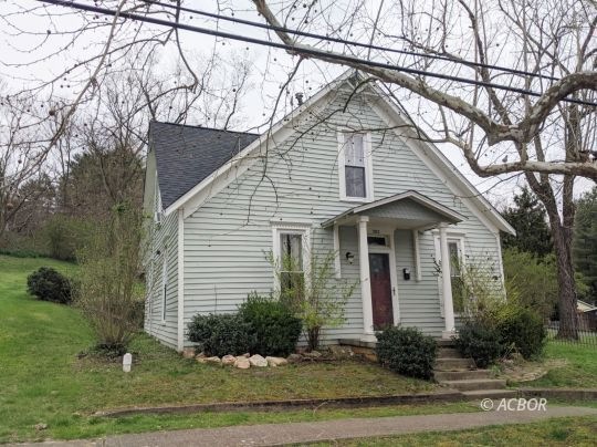 Front view with new roof