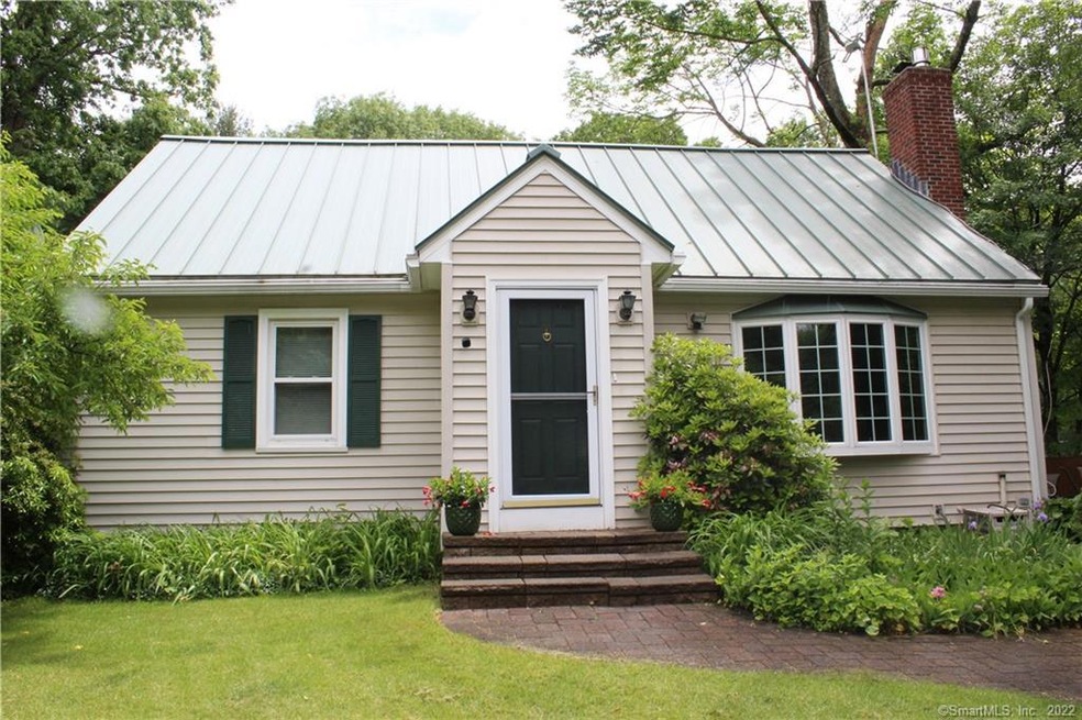 front of house at top of driveway