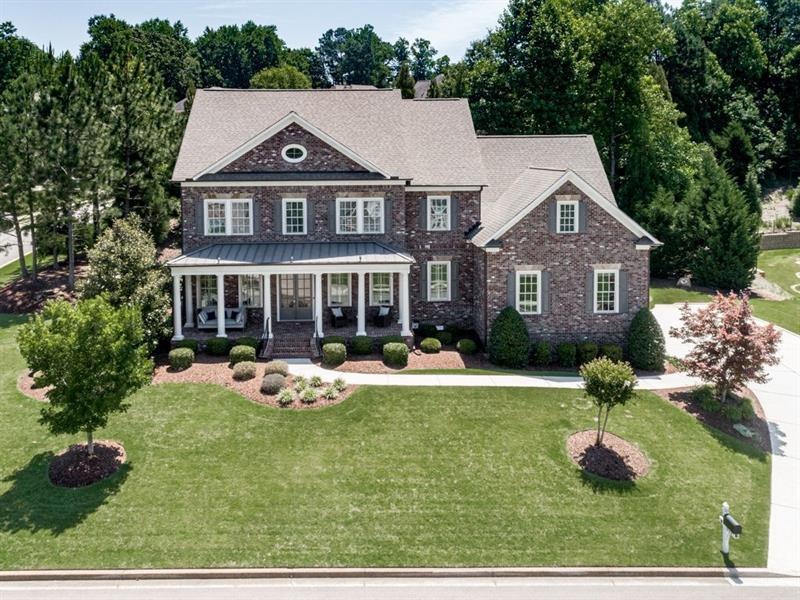Front of home/drone angle
