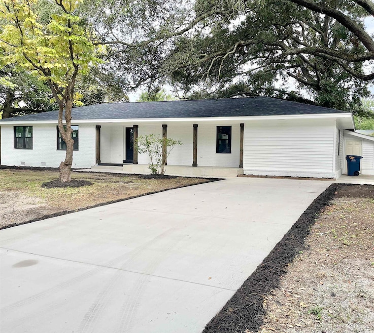 View of single story home