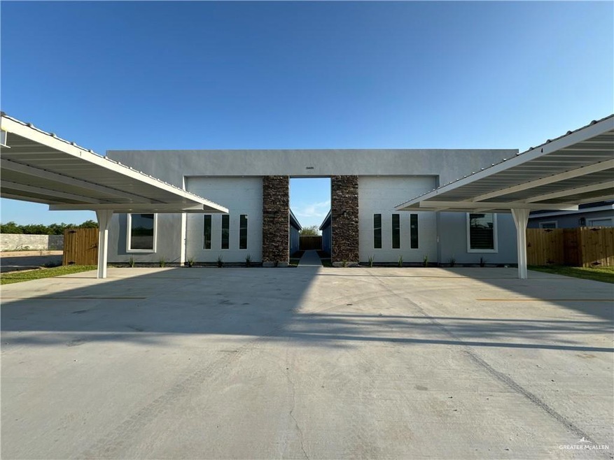 View of front facade with stucco siding
