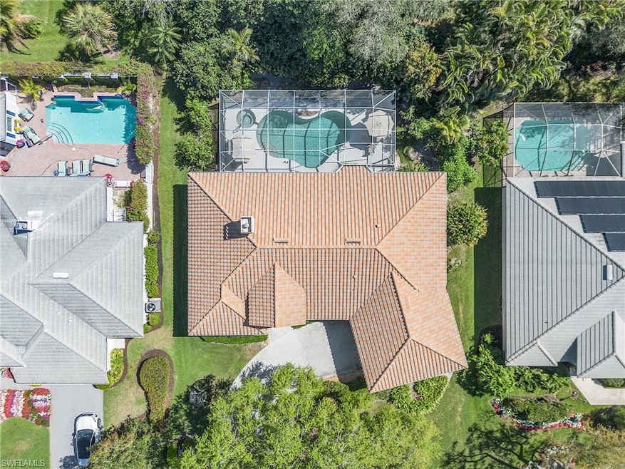 Birds eye view of property