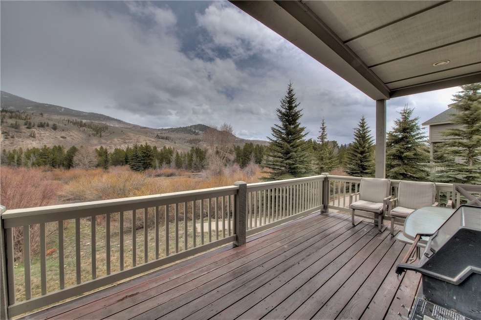 Beautiful mountain and river view off the back dec