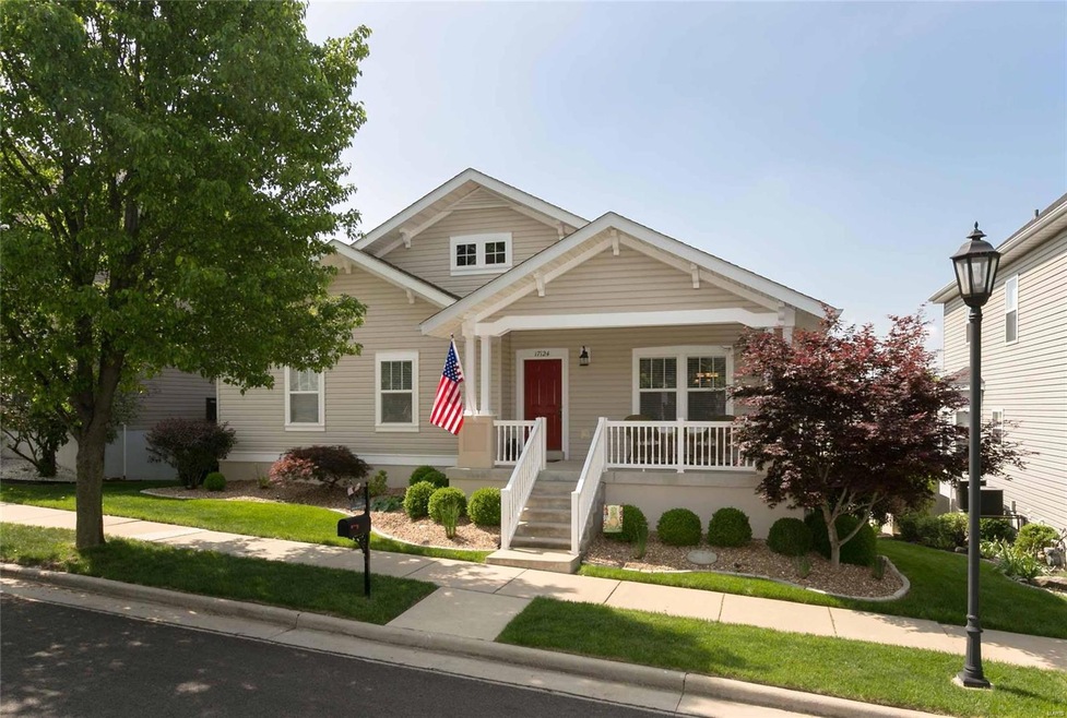 Welcoming covered front porch. Perfect for rocking
