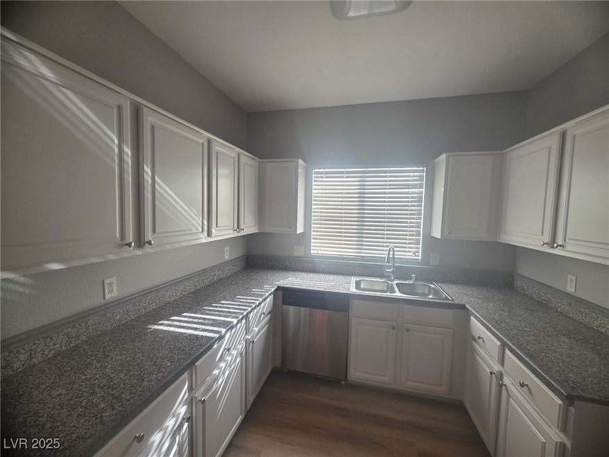 Freshly painted cabinets