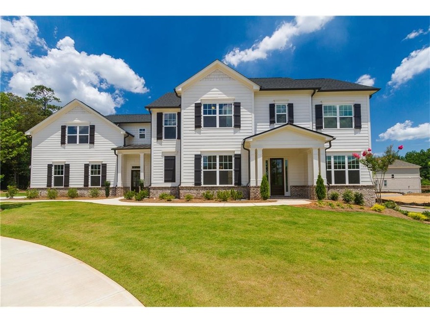 The Carson home sits nestled within a private cul 