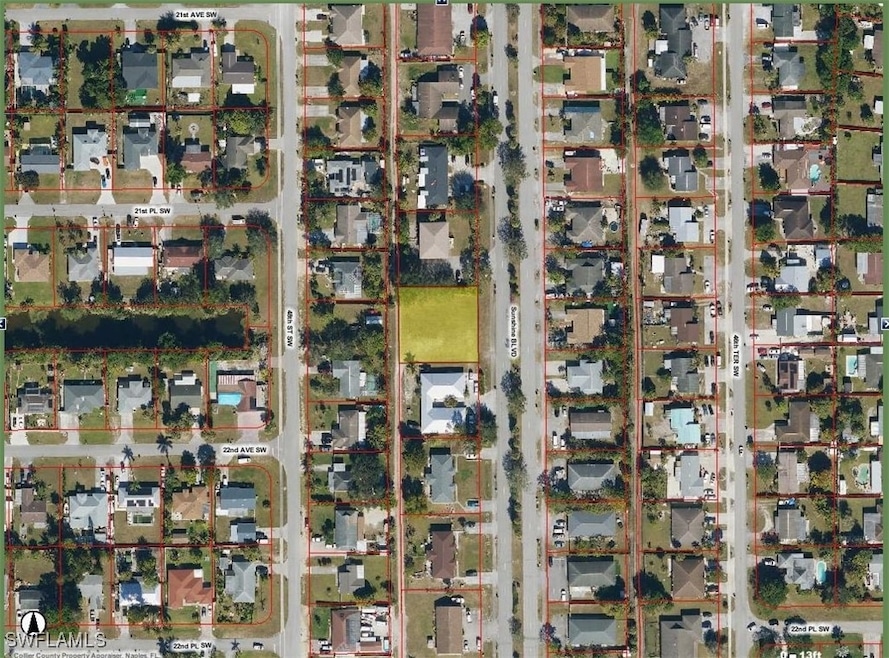 Map / location featuring property parcel outlined
