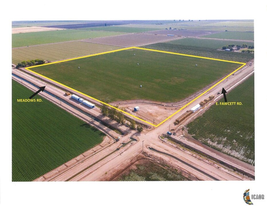 Picture of property with highlighting and street n