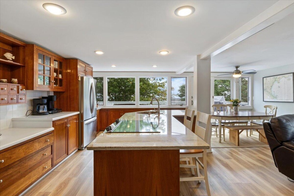 Kitchen with incredible water views