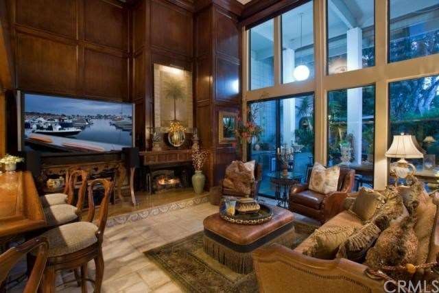 First Level Living Room and Back Yard