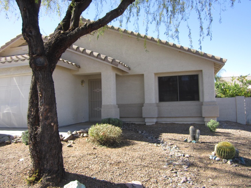 Front of Home with easy-care landscaping