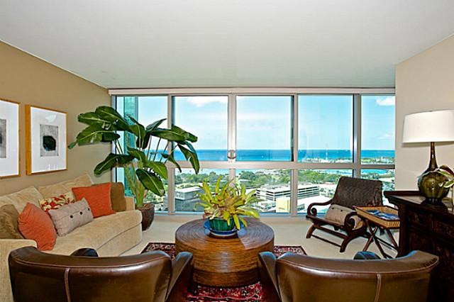 Stunning coastline views from the living room.