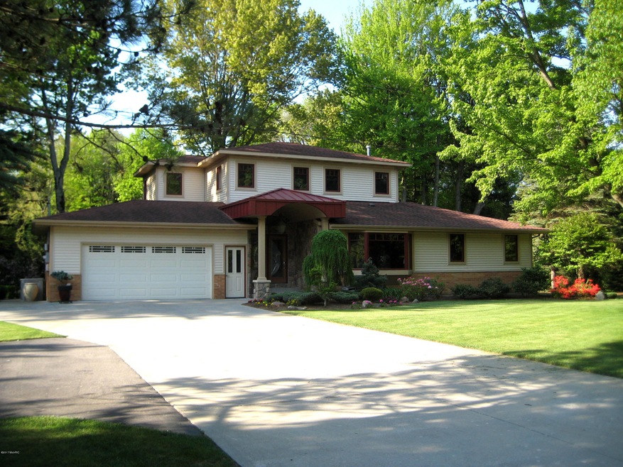 shaded front of house
