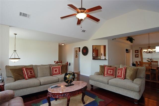 Great room with cherry hardwoods, Beautiful view f