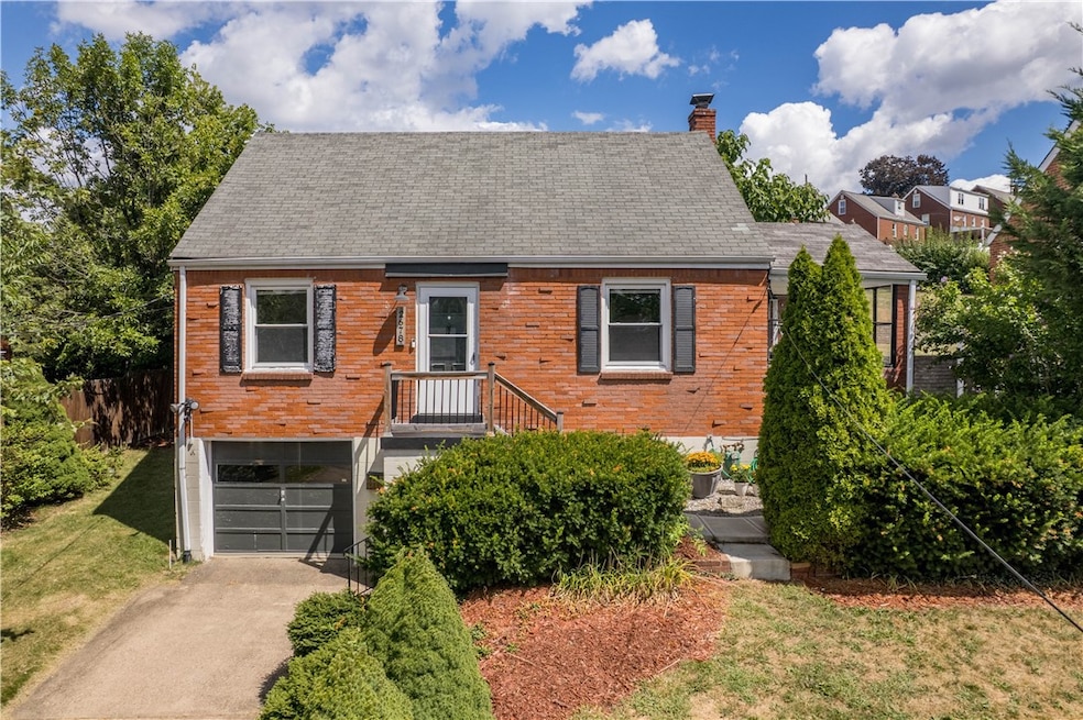 Charming brick cape with a bonus side porch ready for immediate occupancy.