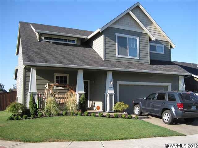 Large corner lot.  Fenced Back yard. Front Porch