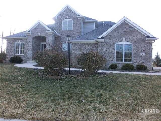 Custom home built by Buescher Construction on full