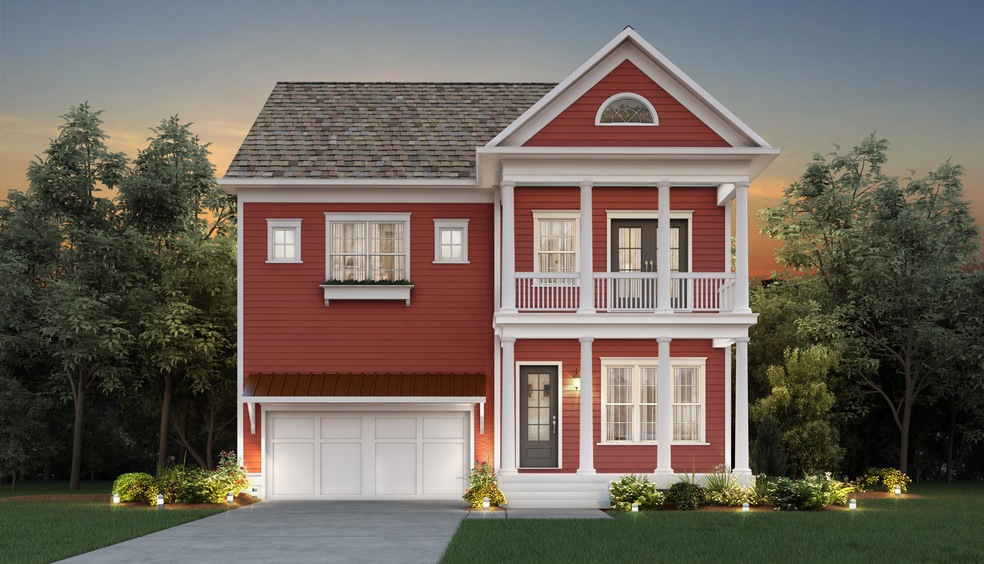 Darien Elevation B 2 Car FL