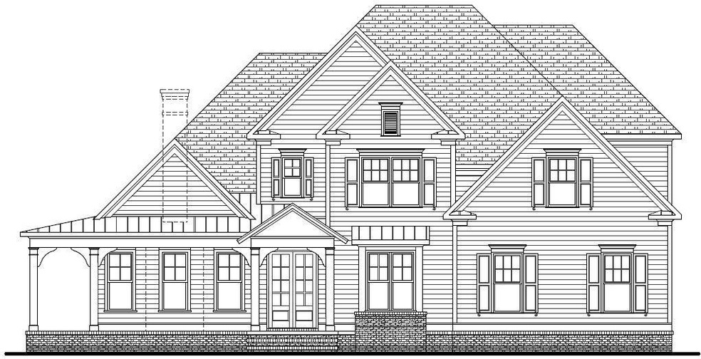 Classic Denton with wrap around front porch. Lake 